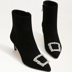 Sam Edelman ULISSA black suede booties - size 5